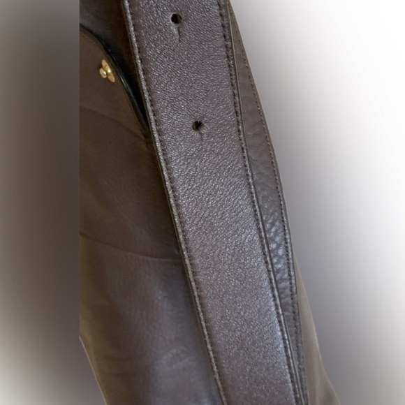 🔴 Furla Brown Leather & Suede Hobo Bag - Picture 7 of 8